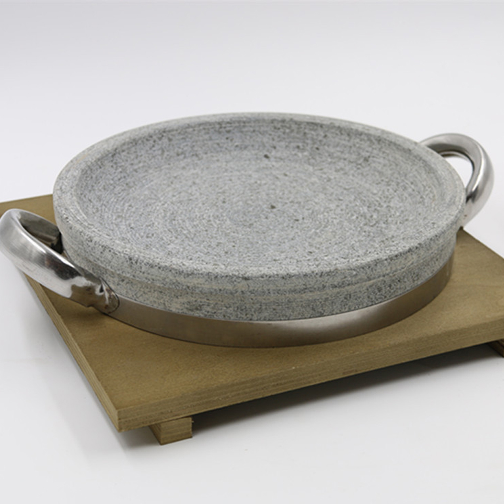 China Korean Stone Roast Pan Mix Rice Stone Bowl Processing Barbecue Stone  Plate Manufacturers and Suppliers