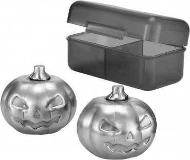 Metal Reusable Ice Cube Stainless Steel Whiskey Stones Pumpkin Set for Drinks