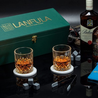 Whisky Glass Granite Whisky Chilling Stones Unique Bourbon Gift set For Men