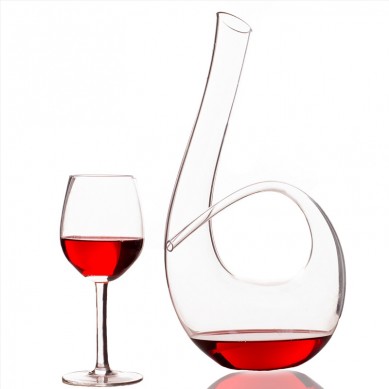 Wine Decanter Instrument Shaped Design Superior Quality Crystal Hand Made Wine Carafe Holds