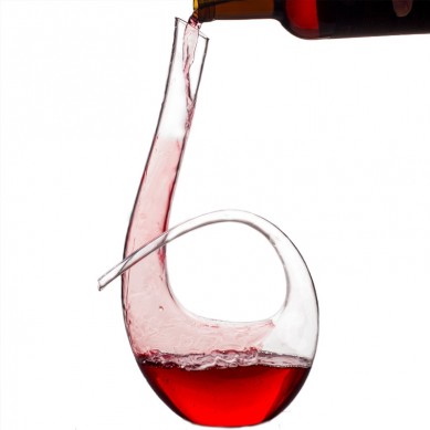 Wine Decanter Instrument Shaped Design Superior Quality Crystal Hand Made Wine Carafe Holds