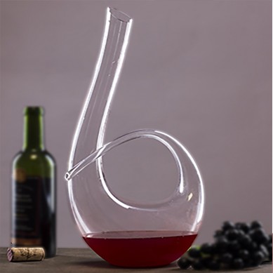 Wine Decanter Instrument Shaped Design Superior Quality Crystal Hand Made Wine Carafe Holds