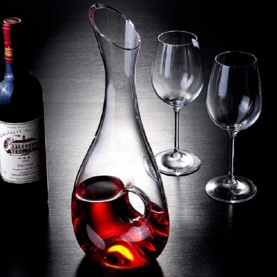 1.2 Liters Lead Free Premium Crystal Glass Red Wine Decanter