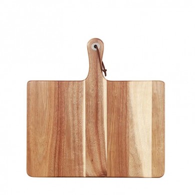 Natural Eco Friendly Acacia Wooden Kitchen Cutting Board with Handle