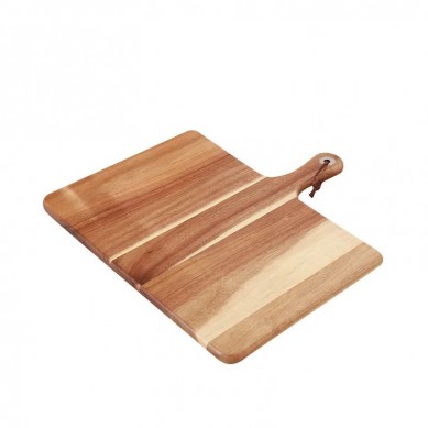 Natural Eco Friendly Acacia Wooden Kitchen Cutting Board with Handle