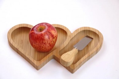 Wholesale Quality Home Hotel Custom Food Or Drink Lobby Serving Cutlery Wooden Serving Tray for lover