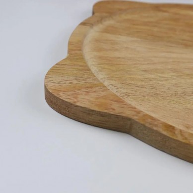 Custom Logo Mango Wooden Food Trays Set Serving Plate Tea Coffee Cup Candle Deco Tray