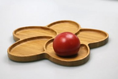 Wholesale Natural bamboo service tray coffee table sofa and sofa food Butler for kitchen