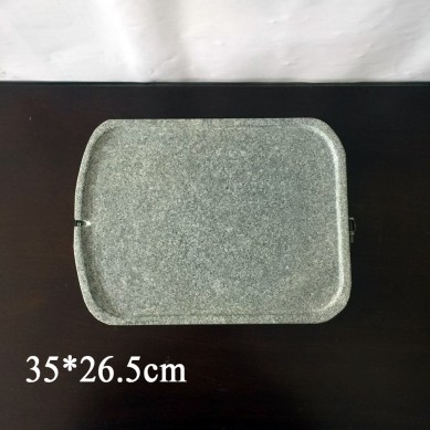 Processing Customized Round mouth Stone Plat Korean Barbecue Furnace Stone Bowl Stone Pot